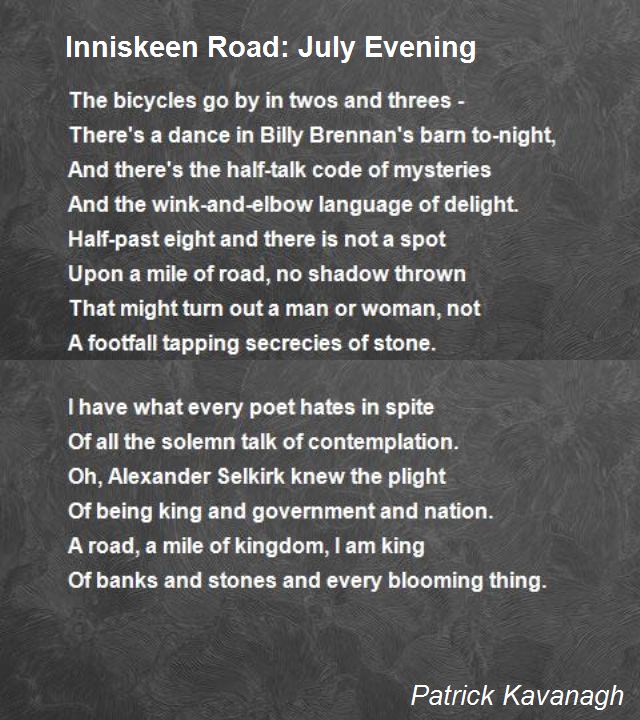 inniskeen-road-july-evening